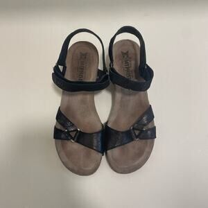 Mephisto Sandal Wedges Women’s size 11 Black‎ and Brown